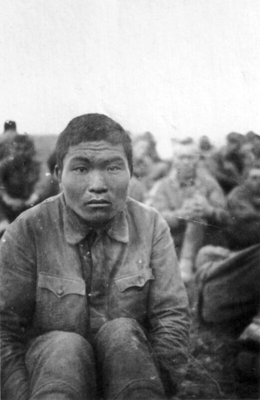 1941. Soldato sovietico delle repubbliche asiatiche fatto prigioniero nei primi giorni dell'invasione.