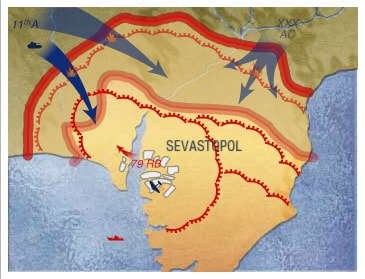 L'assedio di Sebastopoli mappa 
